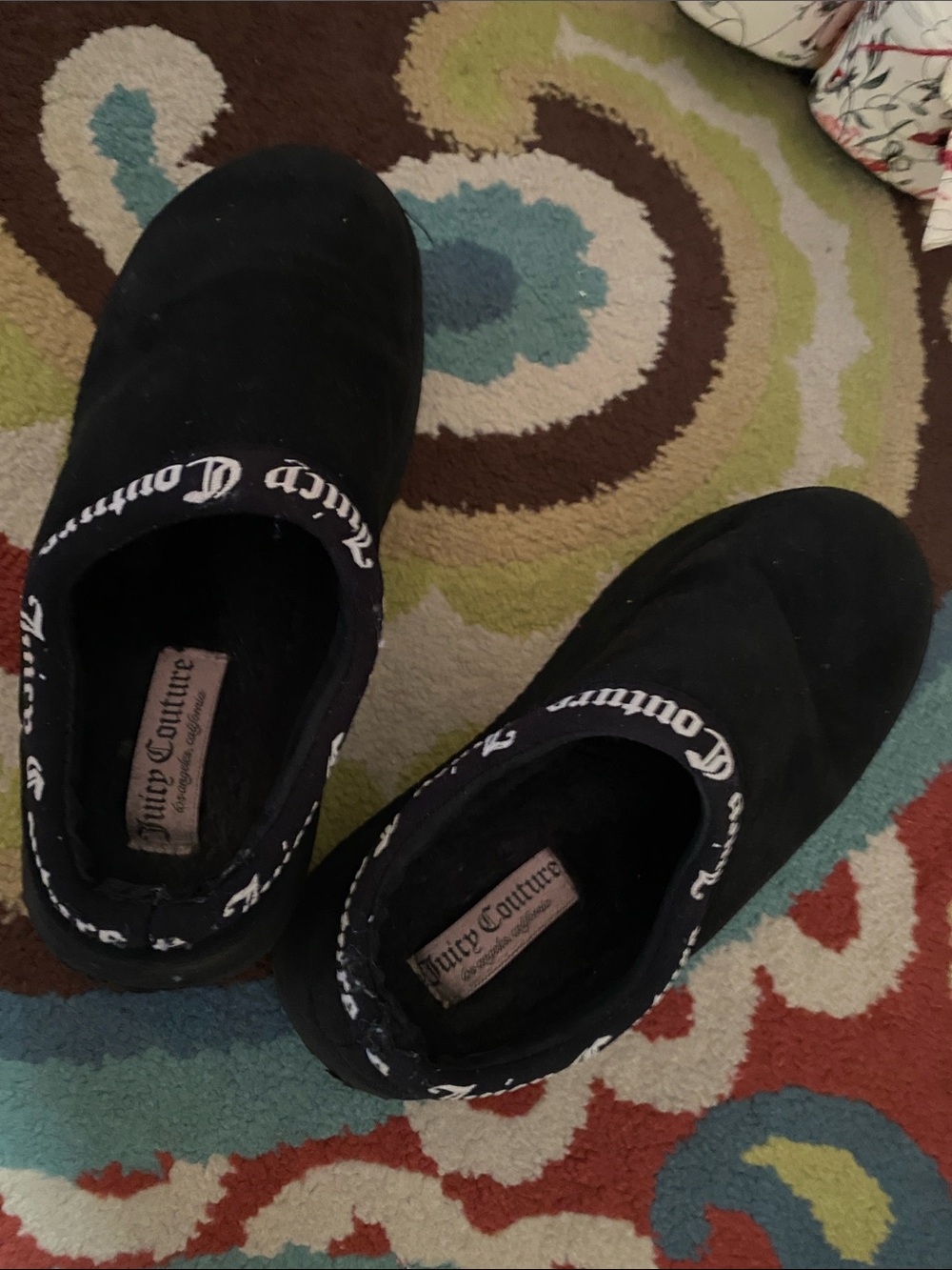 Juicy Couture Black Slip-On Sneakers with Branded Collar